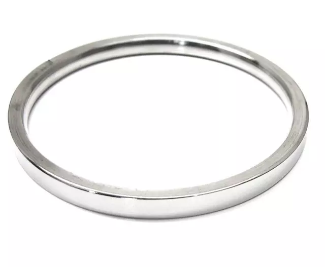 Solid flat stainless steel mens kada punjabi style sikh kada 6mm wide bangle