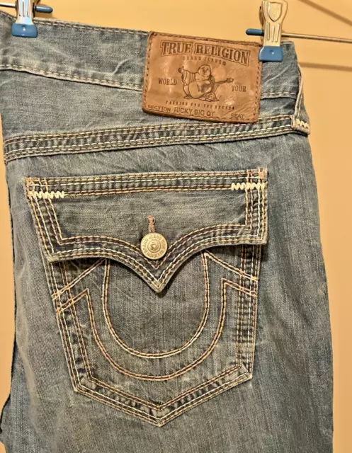 TRUE RELIGION MENS Jeans Ricky Big QT 40 X 27 $83.12 - PicClick CA