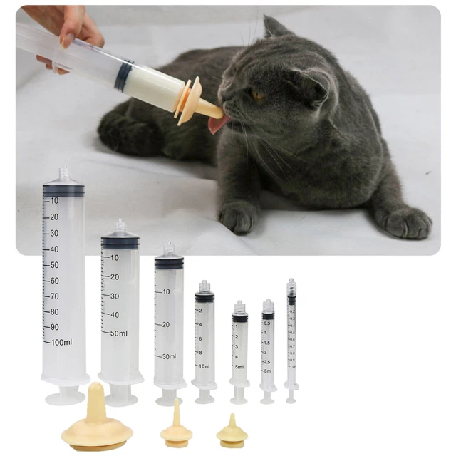 2/3Pcs Pet Oral Syringe for Milk Medicine Nursing Newborn Pet Feeding Tools