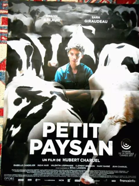 Affiche cinéma "PETIT PAYSAN" Swann ARLAUD Sara GIRAUDEAU - 37x52 cm