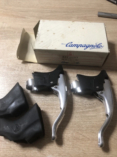 NOS CAMPAGNOLO RECORD VINTAGE LEVERS BRAKE ROAD 90s New - Leve Freno