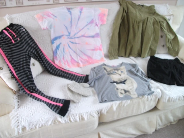Girls Bundle Clothes Age 9 - 10 Years  Next School Shorts/ Tops And More