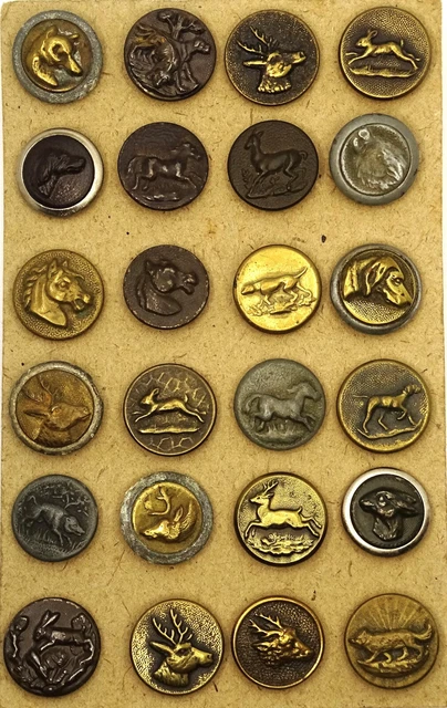 Lot 6 boutons 19e - vènerie - chasse - Sanglier - Gilet - livrée Lot 6 boutons 19e - vènerie - chasse - Sanglier - Gilet - livrée
