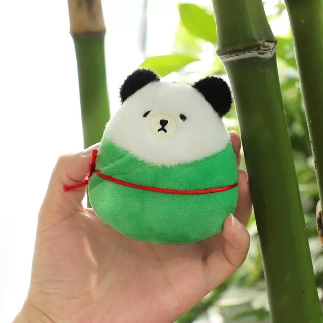 Cute Panda Keychain Plush Toy Panda Plush Doll Keyring Pendant Bag Decor Gif BII