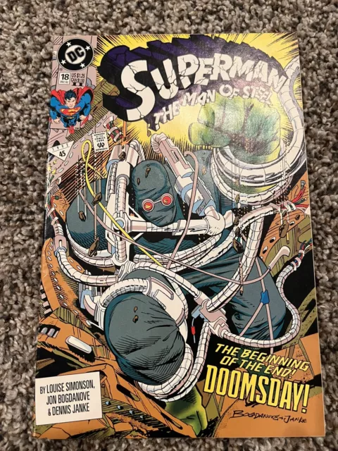 DC Comics Superman Man of Steel # 18 2nd Printing, 1st Appearance of Doomsday