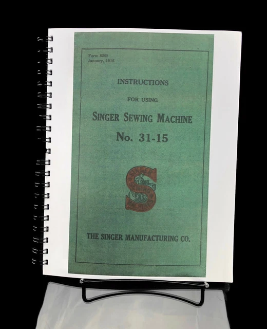 SINGER 3115 SEWING Machine User Manual Instructions Booklet SPIRAL