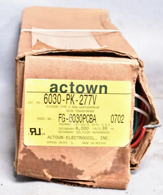 Actown Neon Transformer FG-6030PCBA 6030-PK-277V
