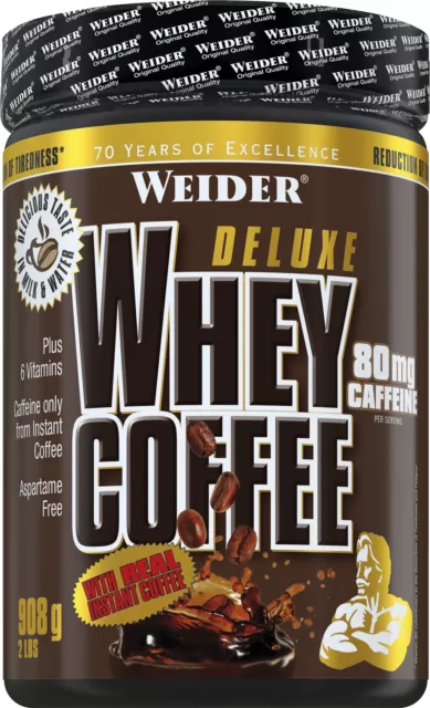 46,14€/kg Weider Whey Coffee Protein Eiweiß Kaffee Hochwertig Fitness 908g Dose