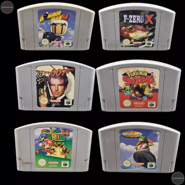 N64 Nintendo 64 Spiele Sammlung PAL Cartridge Mario Pokemon F-Zero etc.