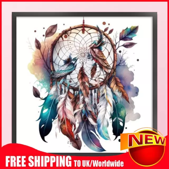 Full Embroidery Eco-cotton Thread 11CT Dreamcatcher Cross Stitch Kit 50x50cm