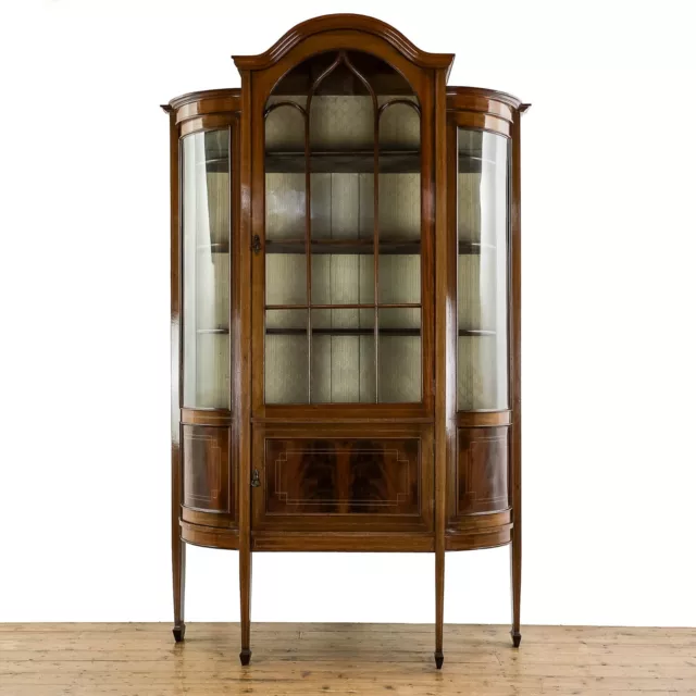 Antique Edwardian Mahogany Glazed Cabinet (M-5265)