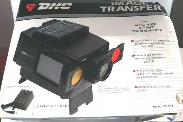 Transferencia de imágenes DMC GT-201A. Transferir películas caseras a cinta de video Nuevo en caja abierta