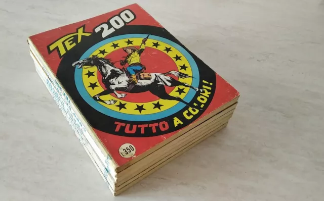 "Tex Willer" lotto 6 albi originali prima edizione (1977). 