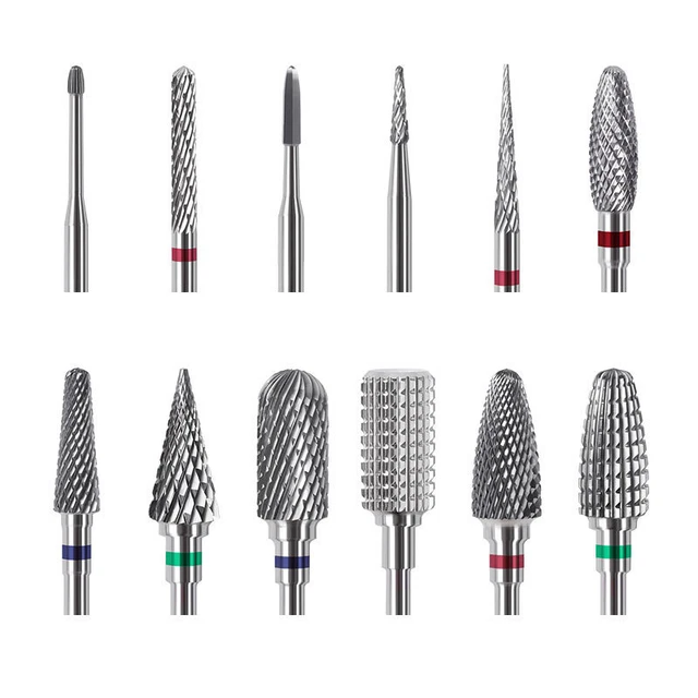 Carburo Di Manicure Nail Art Cuticole Pulire Unghie Punte Trapano Testa Frese Ci