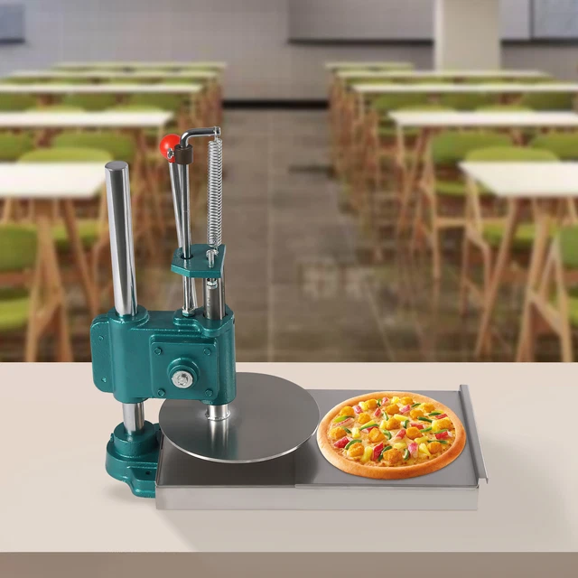 Manual Dough Press Machine Pizza Dough Press Machine For Dough Flatten 9.5" NEW