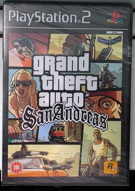 GRAND THEFT AUTO San Andreas Playstation 2 Game, PS2 Sealed, Brand new ...
