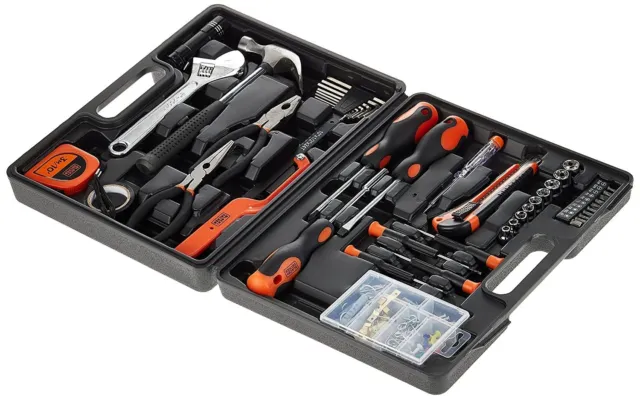 Kit de herramientas manuales BLACK+DECKER BMT126C para uso doméstico y hágalo usted mismo (126 piezas) - Incluye Scr 2