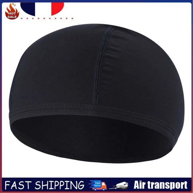 Quick Dry Helmet Liner Cap Anti-UV Motorcycle Windproof Riding Hats (Black)