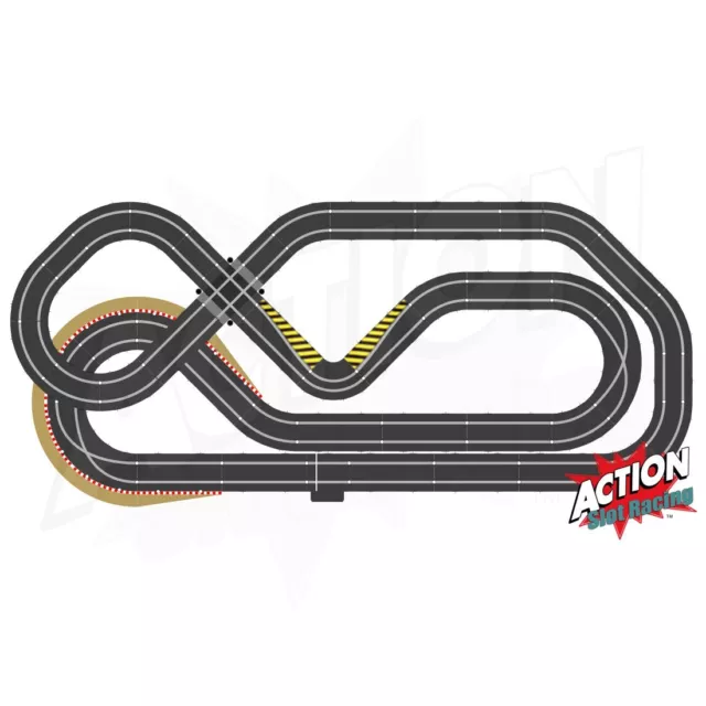 Scalextric Sport 1:32 Track Set - Layout With Bridge #AS17