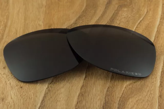 Black Dark Grey Tint Polarized Sunglass Replacement Lenses for Oakley Dispatch 1