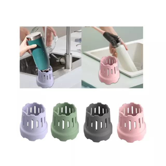 Silicone Cup Drying Rack Small Bottle Holder for Baby Bottles Countertop