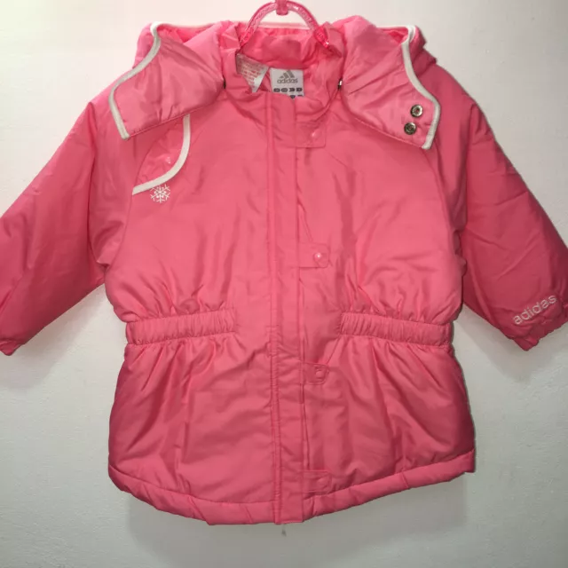 ADIDAS Giubbotto Invernale Rosa con Cappuccio bambina 4 anni