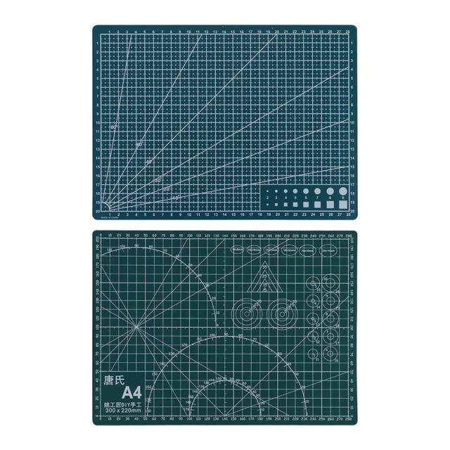 Green Paper Board PVC Cutting Plate A4 Grid Lines  Leather Paper Board