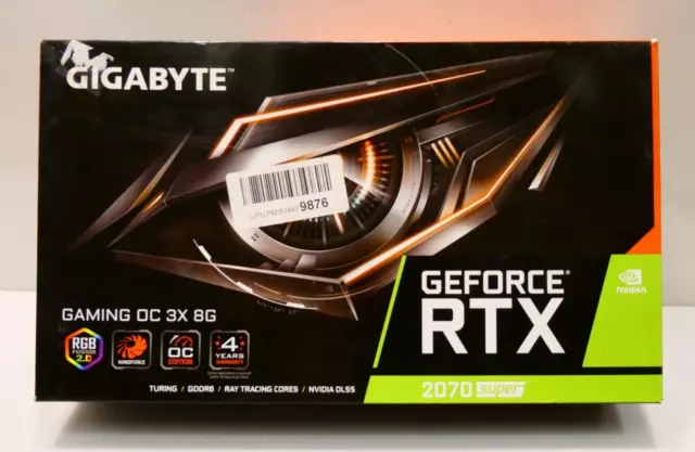 Gigabyte NVIDIA GeForce RTX 2070 Super Windforce 8GB GDDR6  Graphics Video Card