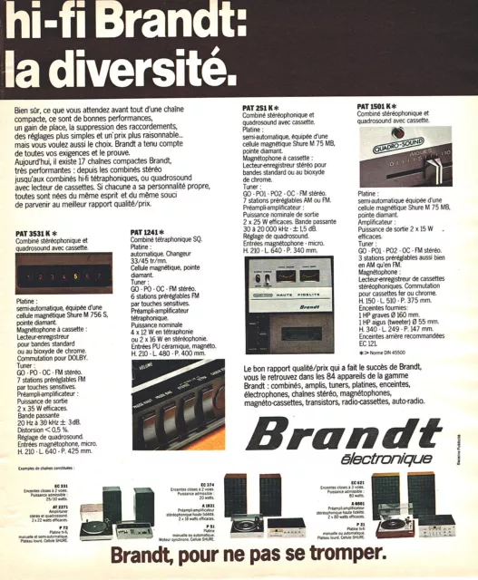 Publicité Advertising 029 1977 Tectronic hi-fi ampli tuner ( 2