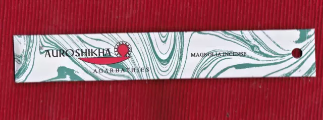 5x AUROSHIKHA "MAGNOLIA INCENSE" a 10 g AGARBATHIES Räucherstäbchen