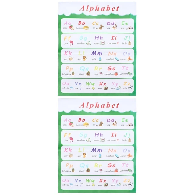 Affiche Alphabet Animaux 30x40 Cm – Apprentissage Lettres Et Chiffres – Décoration Chambre Enfant, école - 4