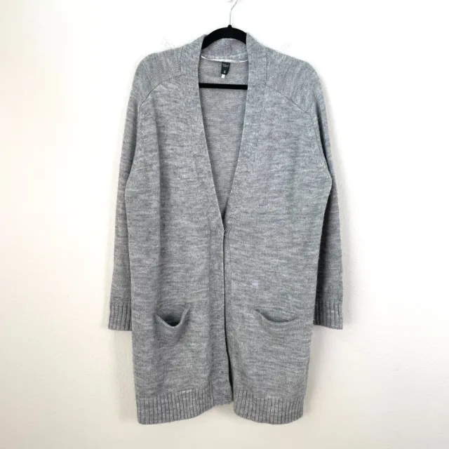 G-Star Raw Correct Womens Small Gray Oversized Mid Length Cardigan Sweater