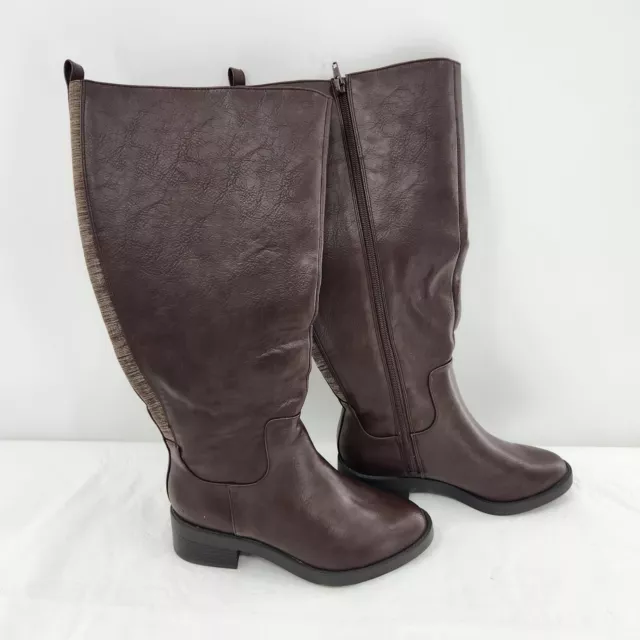 LifeStride Blythe Womens Brown Wide Calf Boots Size 6W-WC New With Tags