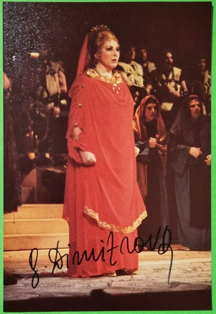 Ghena Dimitrova - Soprano - Lirica - Autografo - Original Autograph  - (A3)