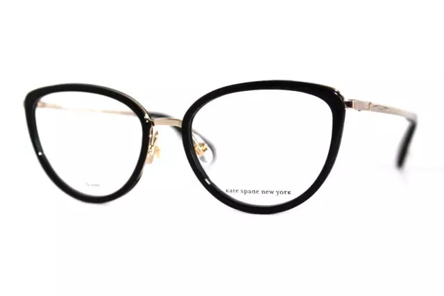 New Kate Spade Audri/G 807 Black Authentic Eyeglasses Frames 52-17-140Mm W/Case