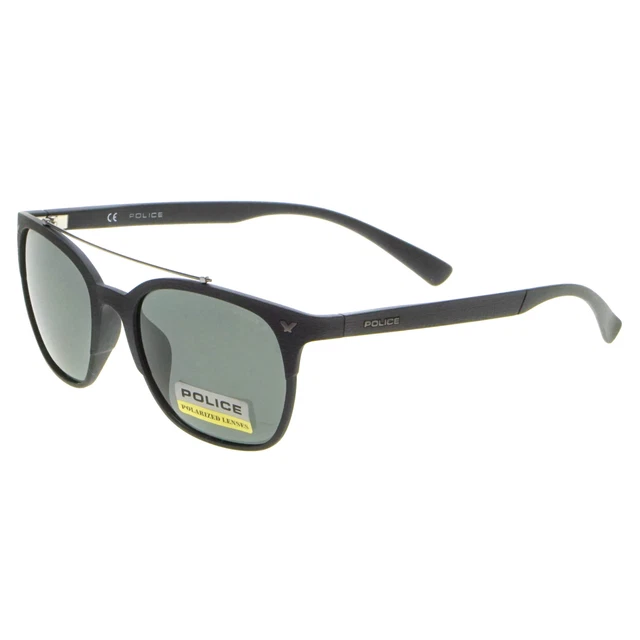 POLICE POLARISED MEN S Black Sunglasses SPL161 U28P Filter Cat 2