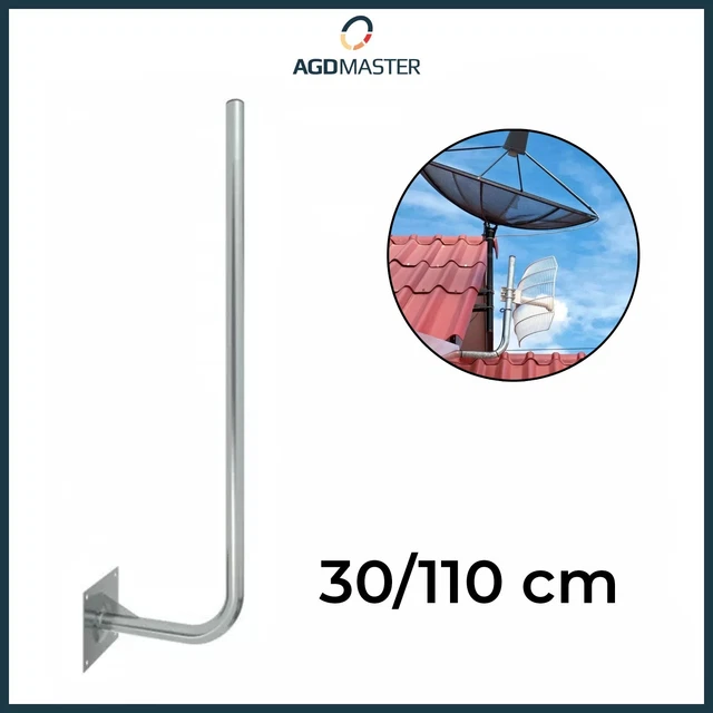 Antenne Parabolique Satellite 80 Cm GBC - Acier - Neuf Sous Emballage - Pour Réception TV Satellite