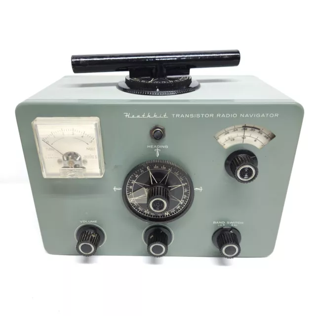 Rare Vintage Heathkit DF-2 Transistor Radio Navigator Direction Finder Test