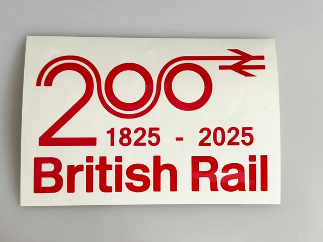 200 YEARS RAILWAY Sign Vinyl British Rail Train Sign Sticker British ...