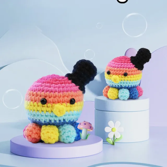 Cute Octopus DIY Crochet Kit Knitting Supplies Stuffed Doll Toys Handmade Gift