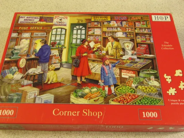 Superb & Complete House of Puzzles "CORNER SHOP" 1000 Pcs Jigsaw Puzzle HOP