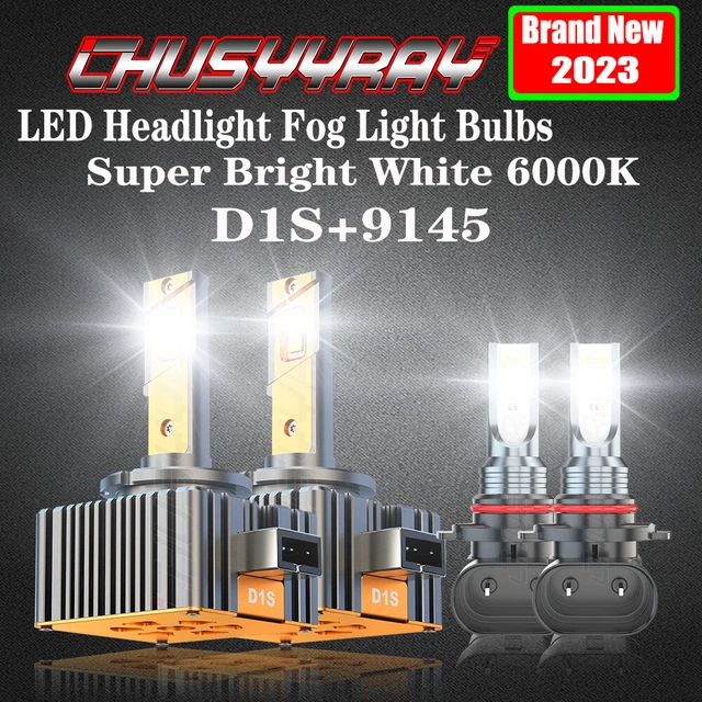 FOR CORVETTE C6 20052013 LED Headlights Bulb High/Low Beam Fog light