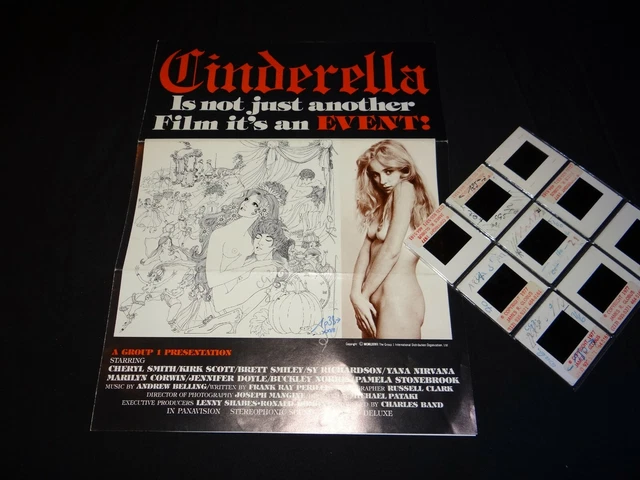 CINDERELLA cendrillon tres rare dossier presse cinema  1977 + diapos
