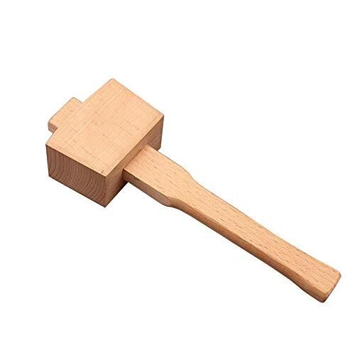 Marteau à Maillet En Bois De Hêtre Avec Poignée Confortable Surface De Frappe...