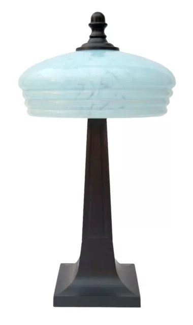 Art Deco Lampe Tischleuchte "CLOUDY SKY" Unikat Tischlampe Leuchte Schreibtisch