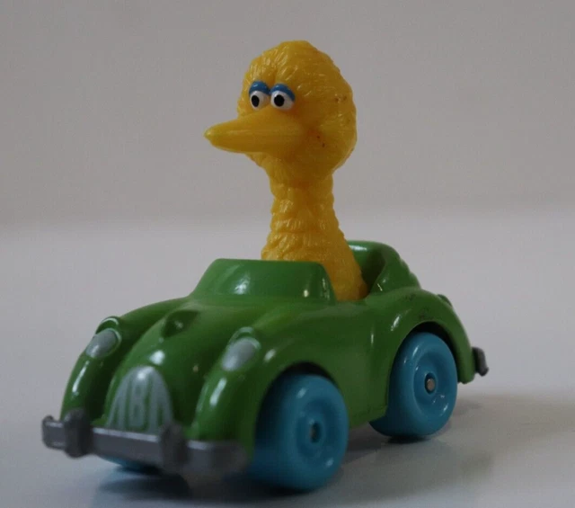 SESAME STREET VINTAGE Hasbro Big Bird Green Die Cast Car 1983 Muppets