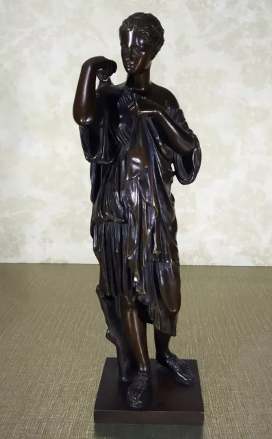 Bronze Artémis dite  Diane de Gabies. XIX ème siècle.