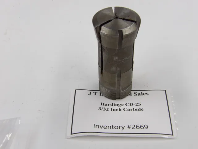 Hardinge CD25 Carbide  CNC Swiss Collet  3/32  Inv#2669