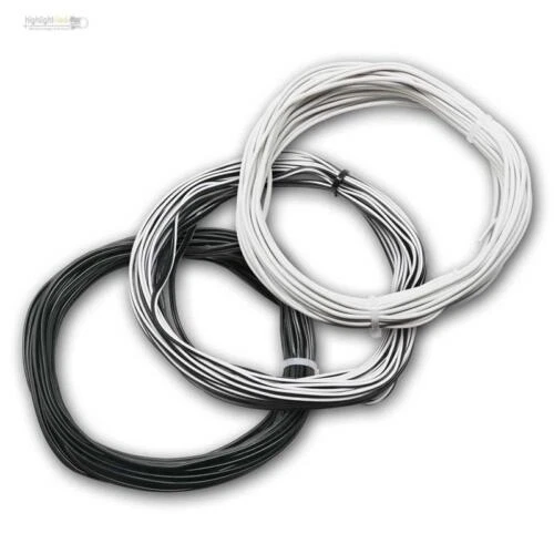 ( 0,46€/ M) 10m Fil Double 0,14mm ² Câble Galon Doppellitze Cuivre 2-polig Cu