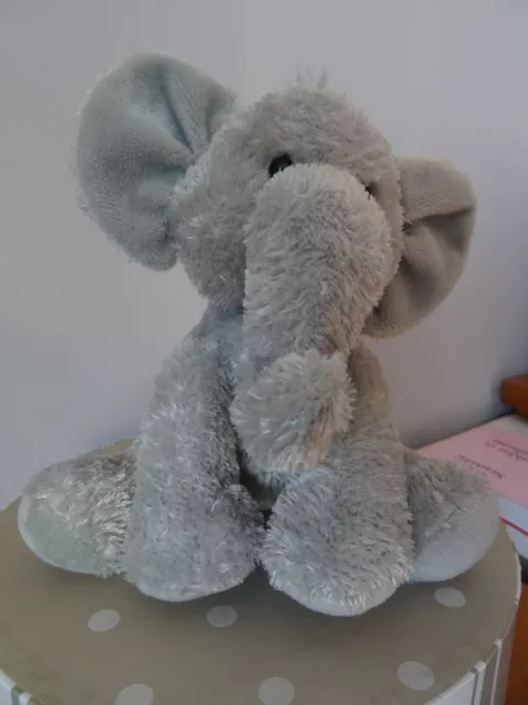 Doudou Elephant Aurora Zooparc  Beauval 18 Cm De Haut Peluche Grise